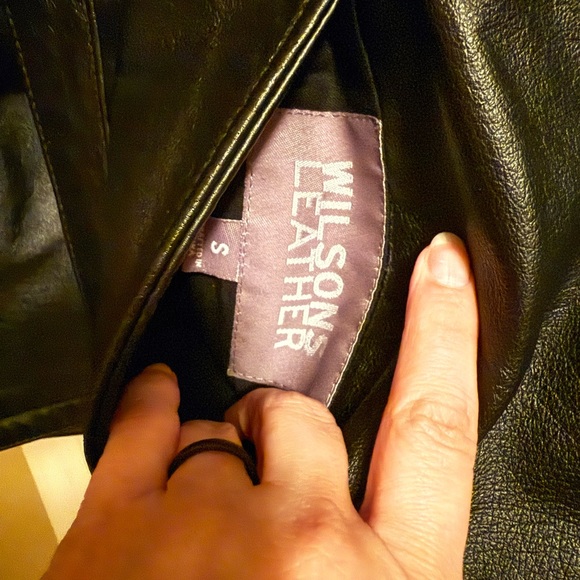 Wilson Black Leather Hooded Jacket - Picture 5 of 5